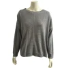Bluse i Cashmere blend - Grå