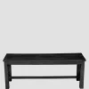 Bænk Sort TT261 - 130x30x47 cm
