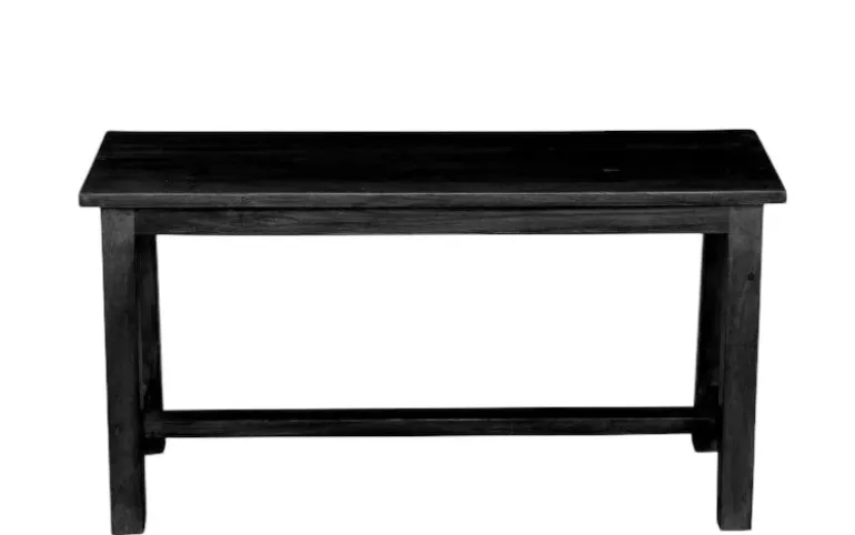 Bænk Sort TT259 - 90x30x47 cm