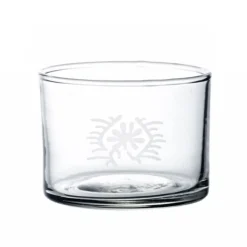 Glas med indisk tegn - Small