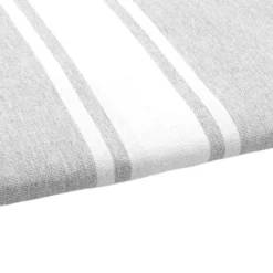 Grå stribet Hamam håndklæde