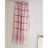 Hamam håndklæde Pink/Brown - 170x100 cm
