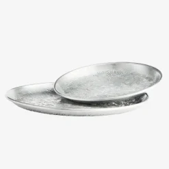 Håndlavet metal bakke dia. 30 cm