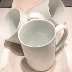 Hvidt krus i Porcelino