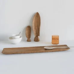 Langt serveringsbakke