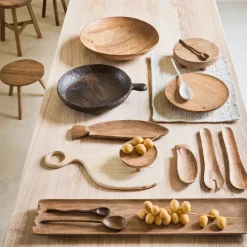 Langt serveringsbakke