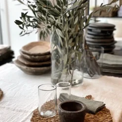 Mellem Cylinder glas vase - Clear