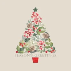 Merry Greetings papirservietter, 33x33 cm