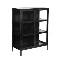 Metal Vitrine 100 cm - Sort