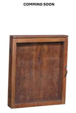 Nøgle skab TT08 - 54x8x61 cm Naturlig træ