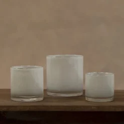 Nilla Light Grey Fyrfadsstage 10 cm