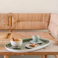 Ovalt Beige fad MAGUELONE