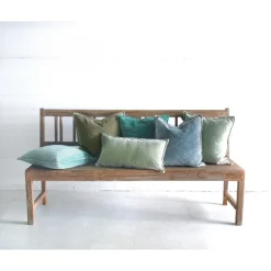 Pip Teal Stonewashed velour 50x50 cm