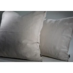 Pudebetræk i organisk hør - Sand 50x50 cm