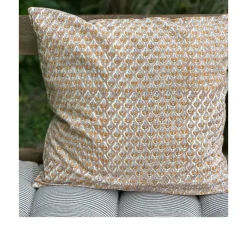 Pudebetræk 50x50 cm Orange blomst