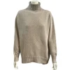 Rullekrave i Cashmere blend - Sand