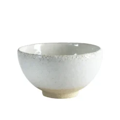 Skål i sandfarvet keramik Wabi