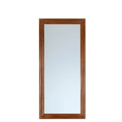 Spejl med Brun træramme - 60x130 cm