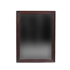 Spejl med Brun træramme - 45x60x4 cm