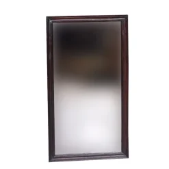 Spejl med Brun træramme - 50x90x4 cm