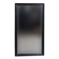 Spejl med sort træramme - 50x90x4 cm