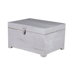 Stort Træskrin Lys Grå - TT116LG