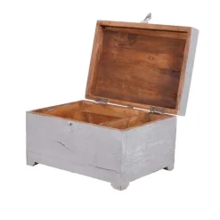 Stort Træskrin Lys Grå - TT116LG