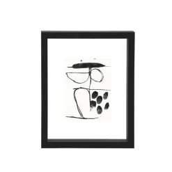 Svæveramme, minimalistisk black, 15x20 cm