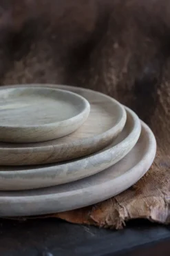 Tallerken Lys Mangotræ, Ø26 cm