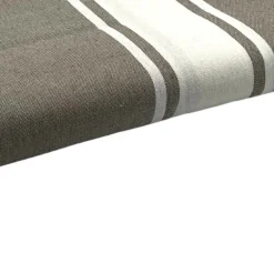 Taupe 200x300cm sengetæppe stribet