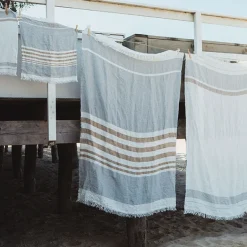 Throw 110x180 Ash stripe