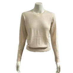 Tynd strik med cashmere - Off white