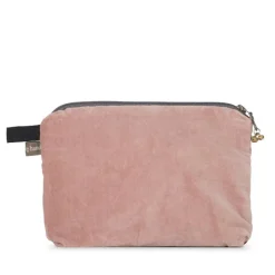 Velour pung Large - Rosa