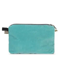 Velour pung Large - Turkis